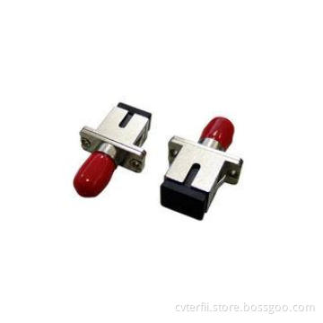 SC - ST Simplex Hybrid Fiber Optic Adapters for FTTP High C